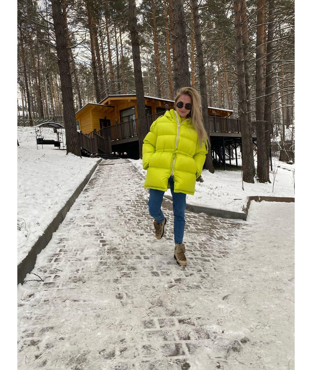 ACNE STUDIOS Салатовый пуховик, фото 7