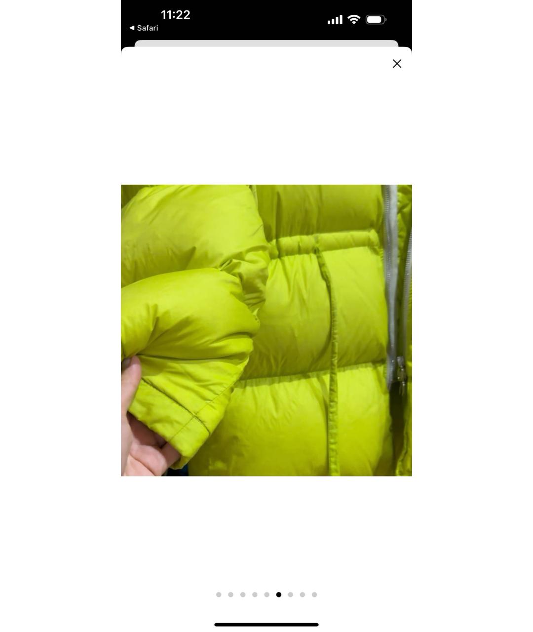 ACNE STUDIOS Салатовый пуховик, фото 4