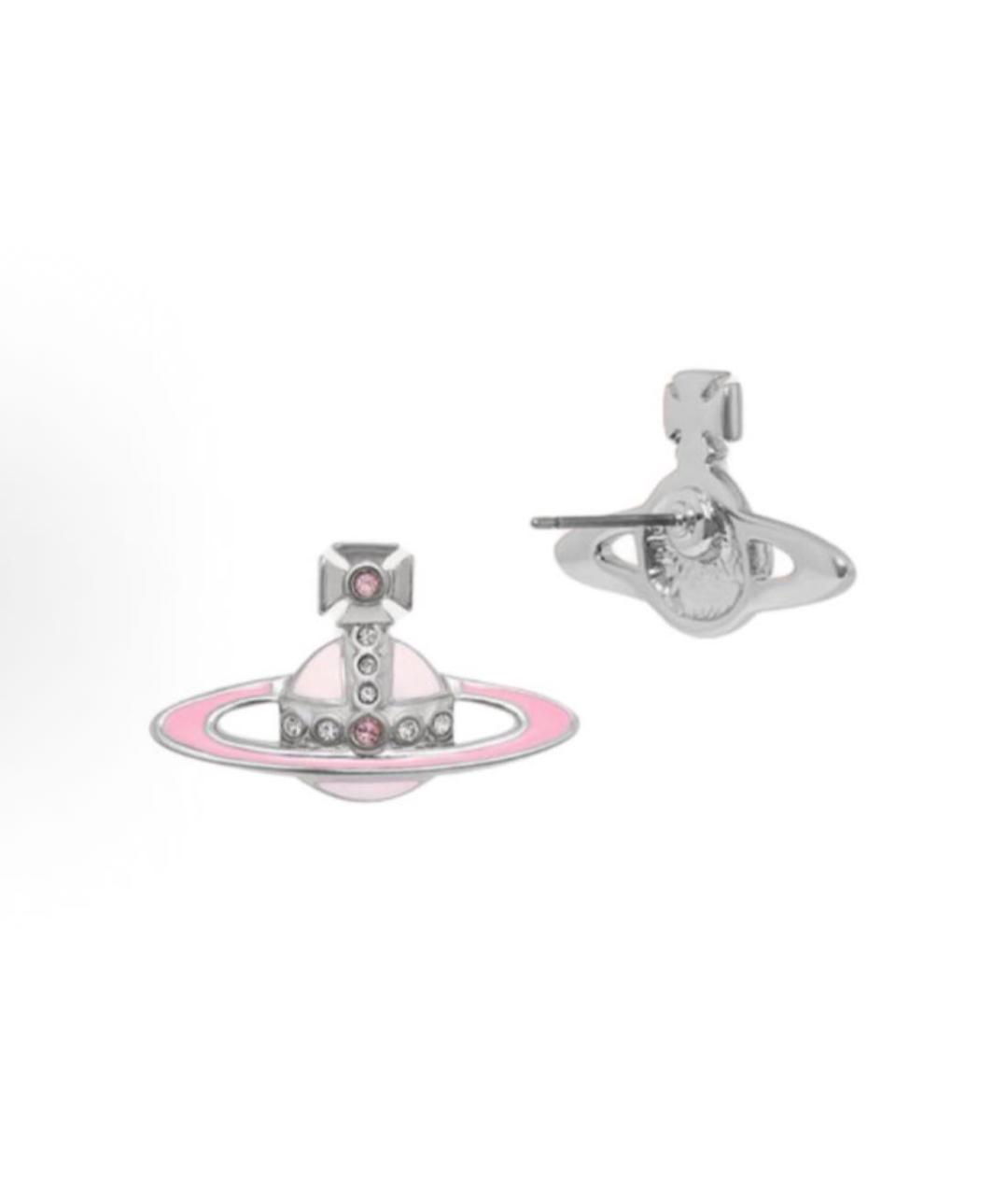 VIVIENNE WESTWOOD Розовые латунные серьги, фото 2