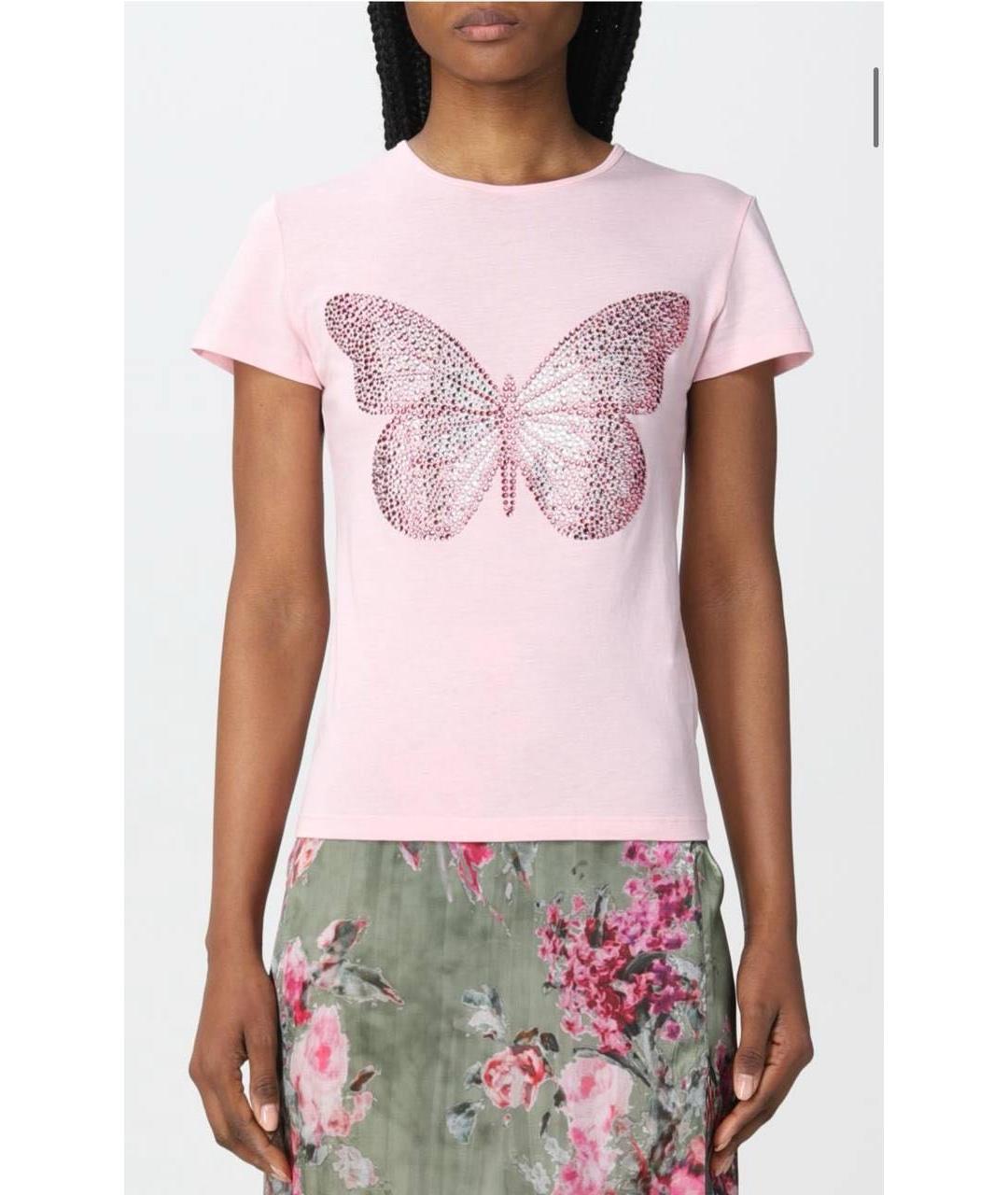 BLUMARINE Розовая футболка, фото 7
