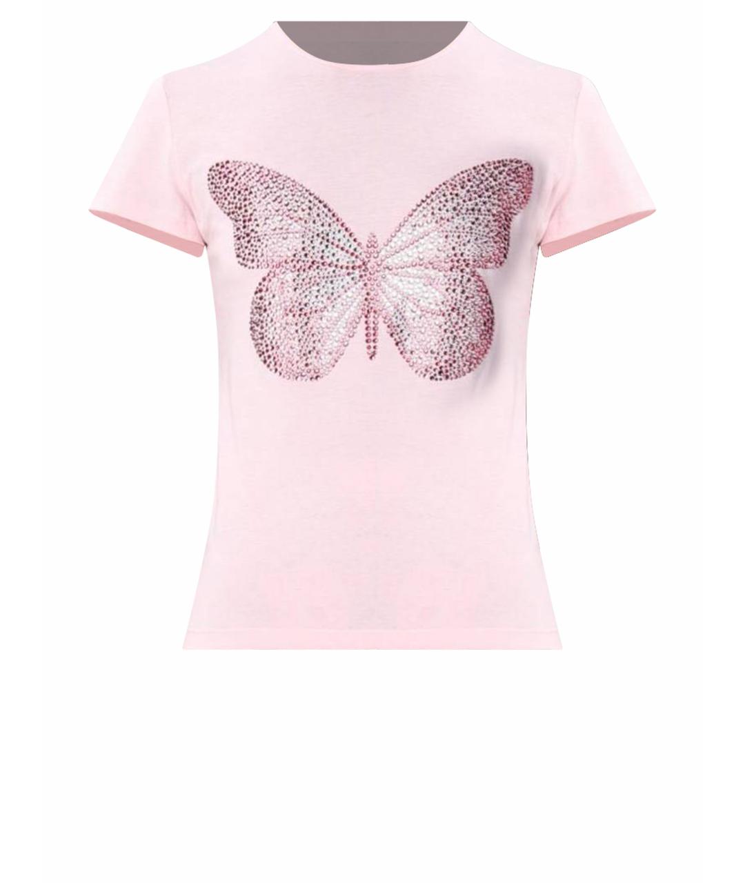 BLUMARINE Розовая футболка, фото 1