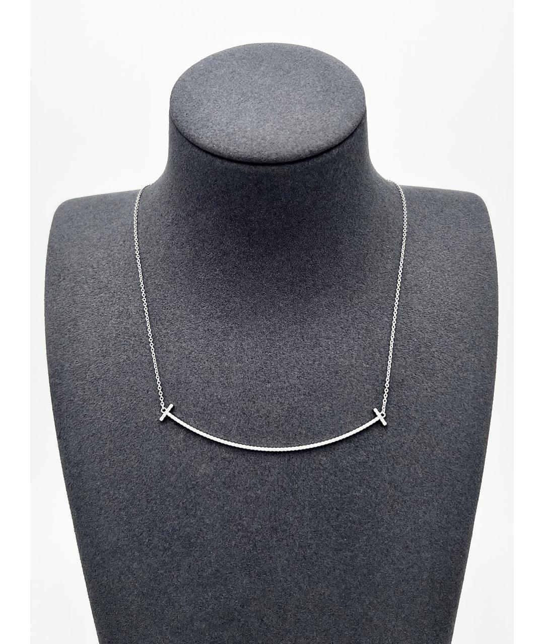 TIFFANY&CO Серебряное колье из белого золота, фото 2