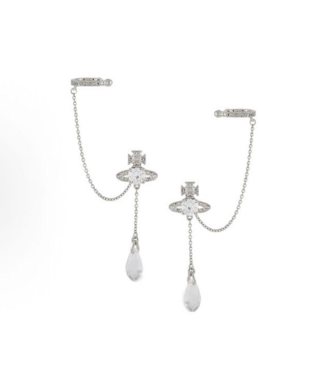 VIVIENNE WESTWOOD Серебряные латунные серьги, фото 5