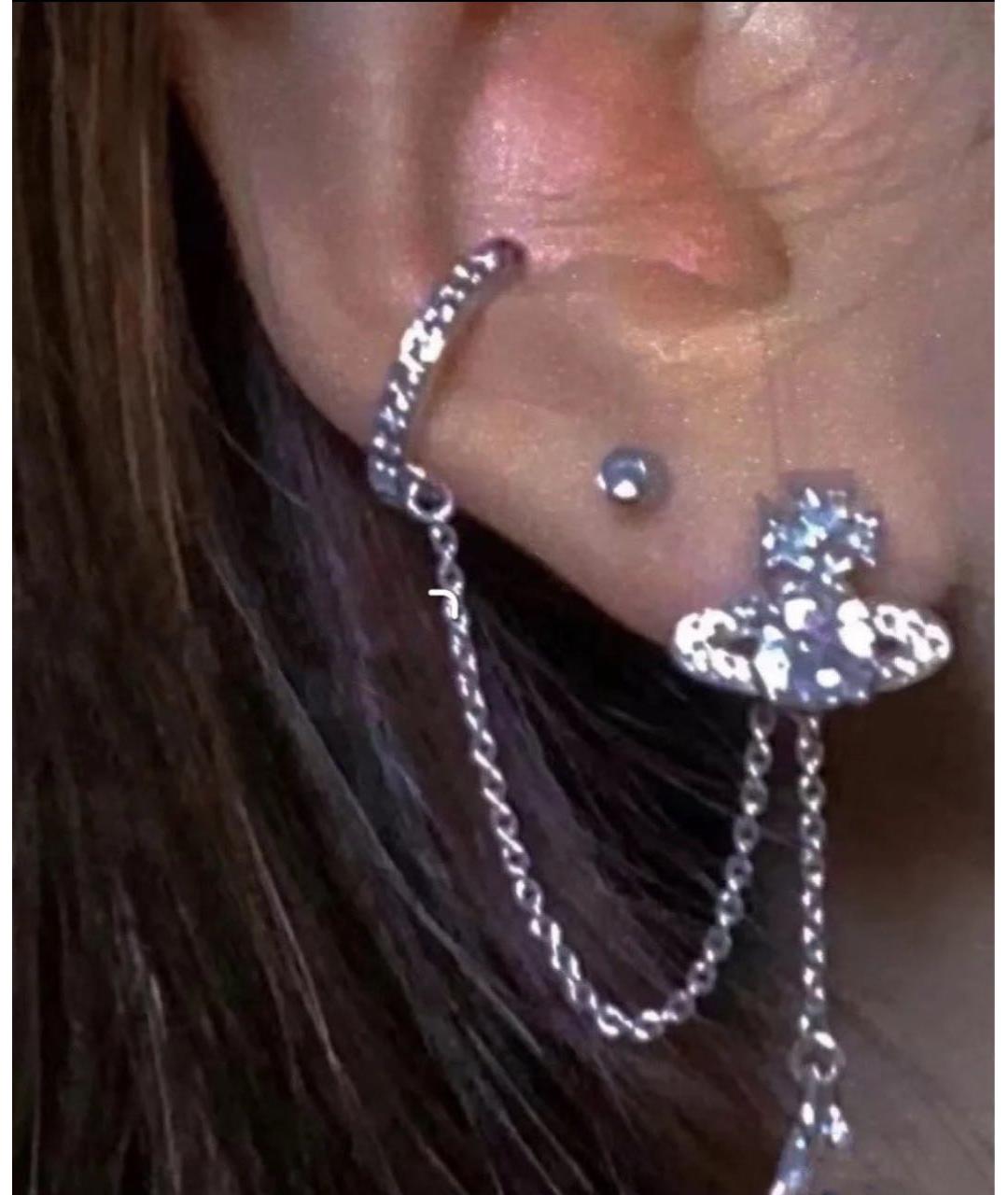 VIVIENNE WESTWOOD Серебряные латунные серьги, фото 3