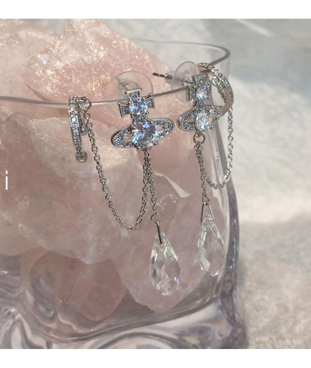 VIVIENNE WESTWOOD Серебряные латунные серьги, фото 4