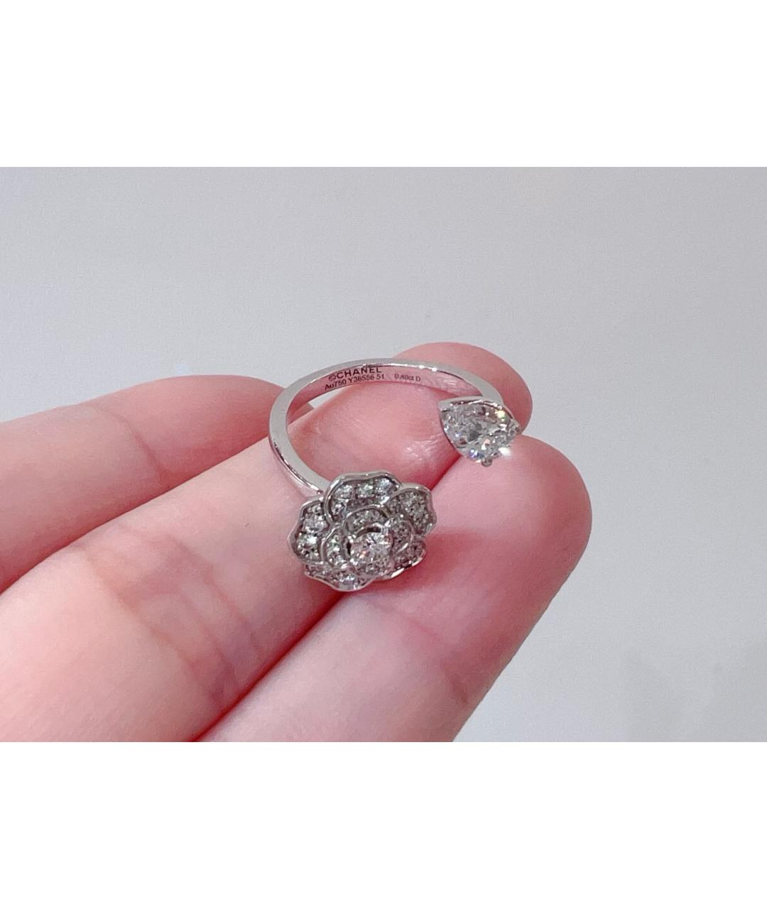 CHANEL Серебряное кольцо из белого золота, фото 5
