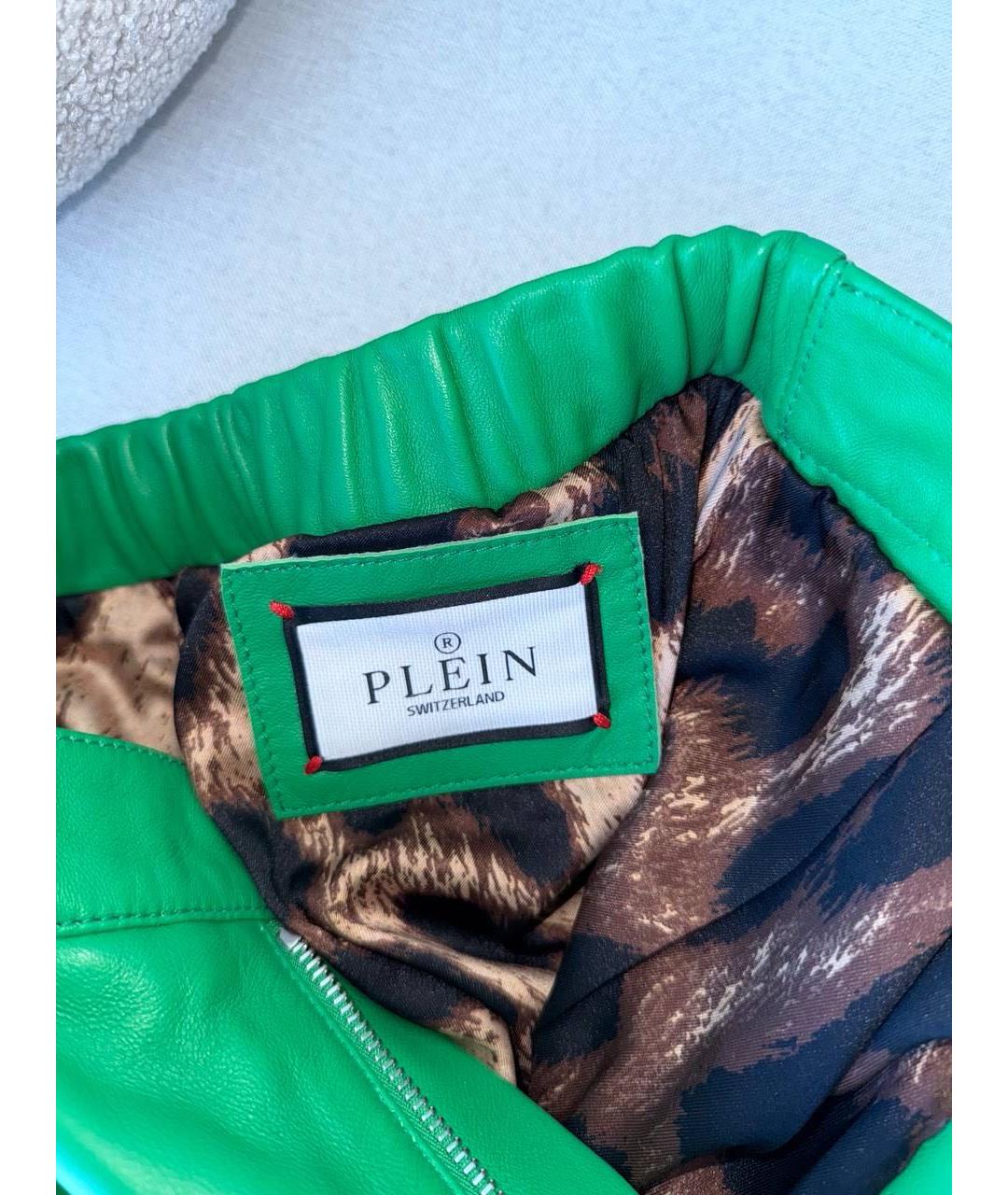 PHILIPP PLEIN Зеленые шорты, фото 4