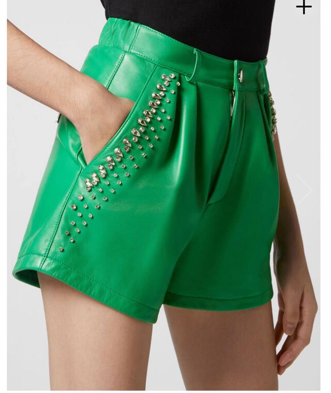 PHILIPP PLEIN Зеленые шорты, фото 7