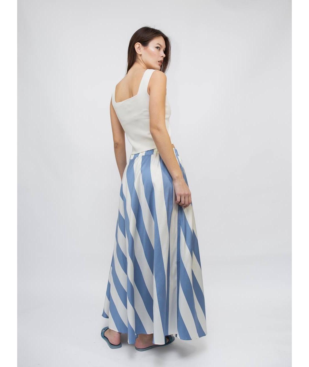 WEEKEND MAX MARA Голубая юбка миди, фото 6