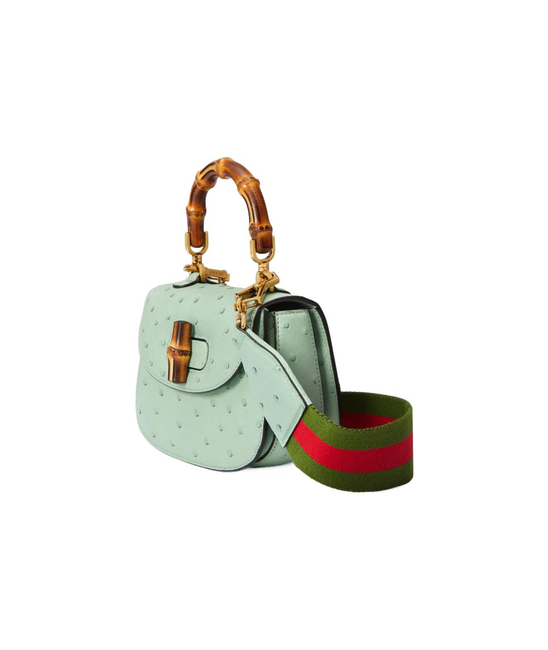 GUCCI Салатовая сумка с короткими ручками, фото 2