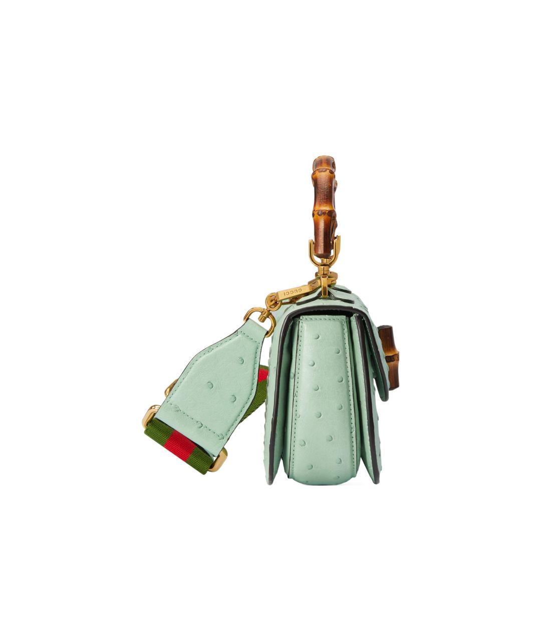 GUCCI Салатовая сумка с короткими ручками, фото 5