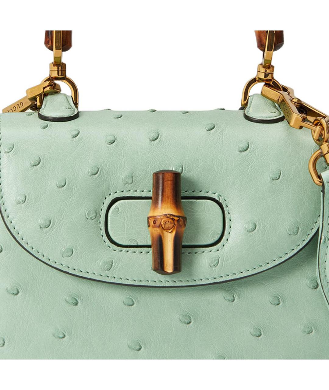 GUCCI Салатовая сумка с короткими ручками, фото 9