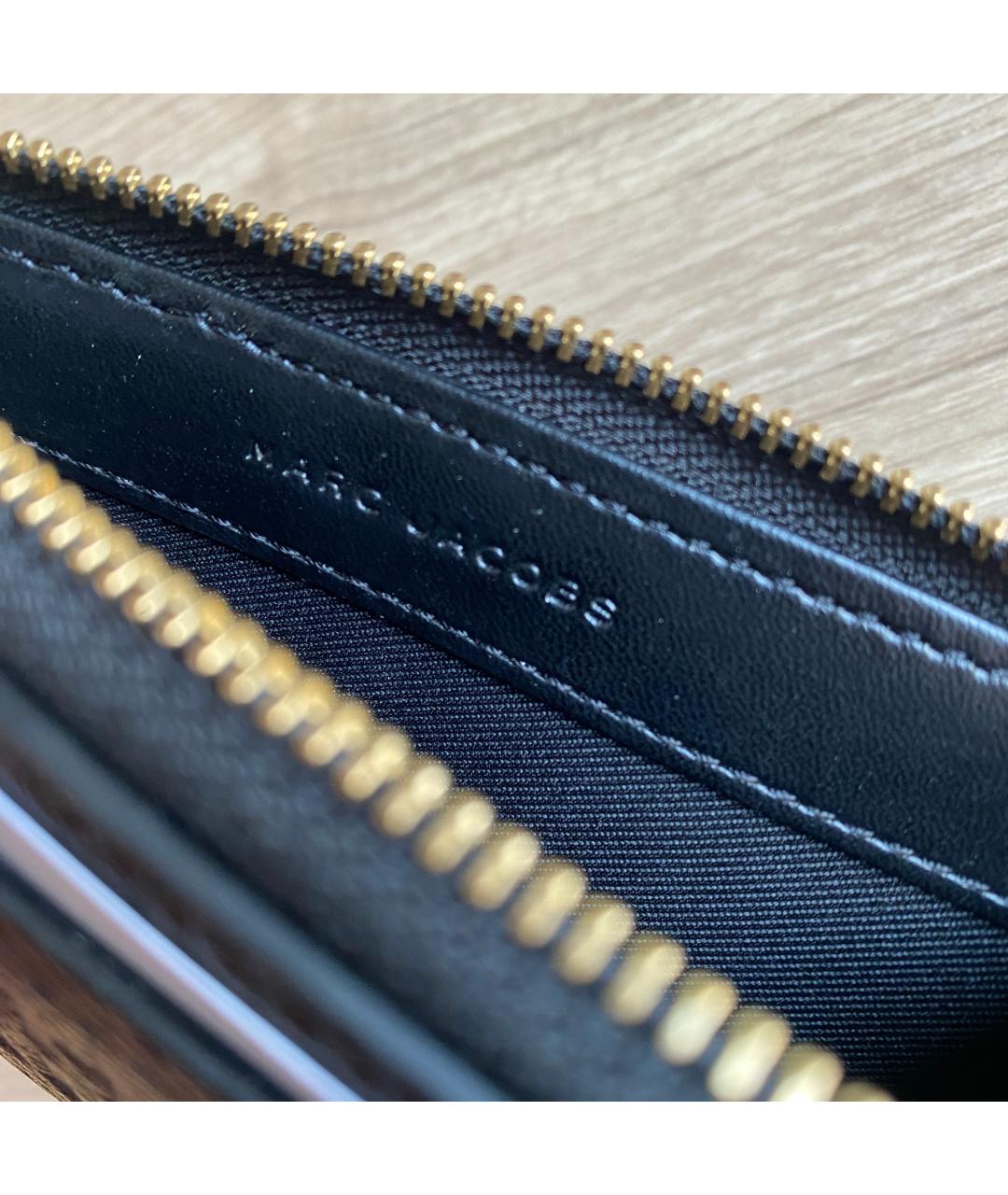 MARC JACOBS Черный кожаный кошелек, фото 5