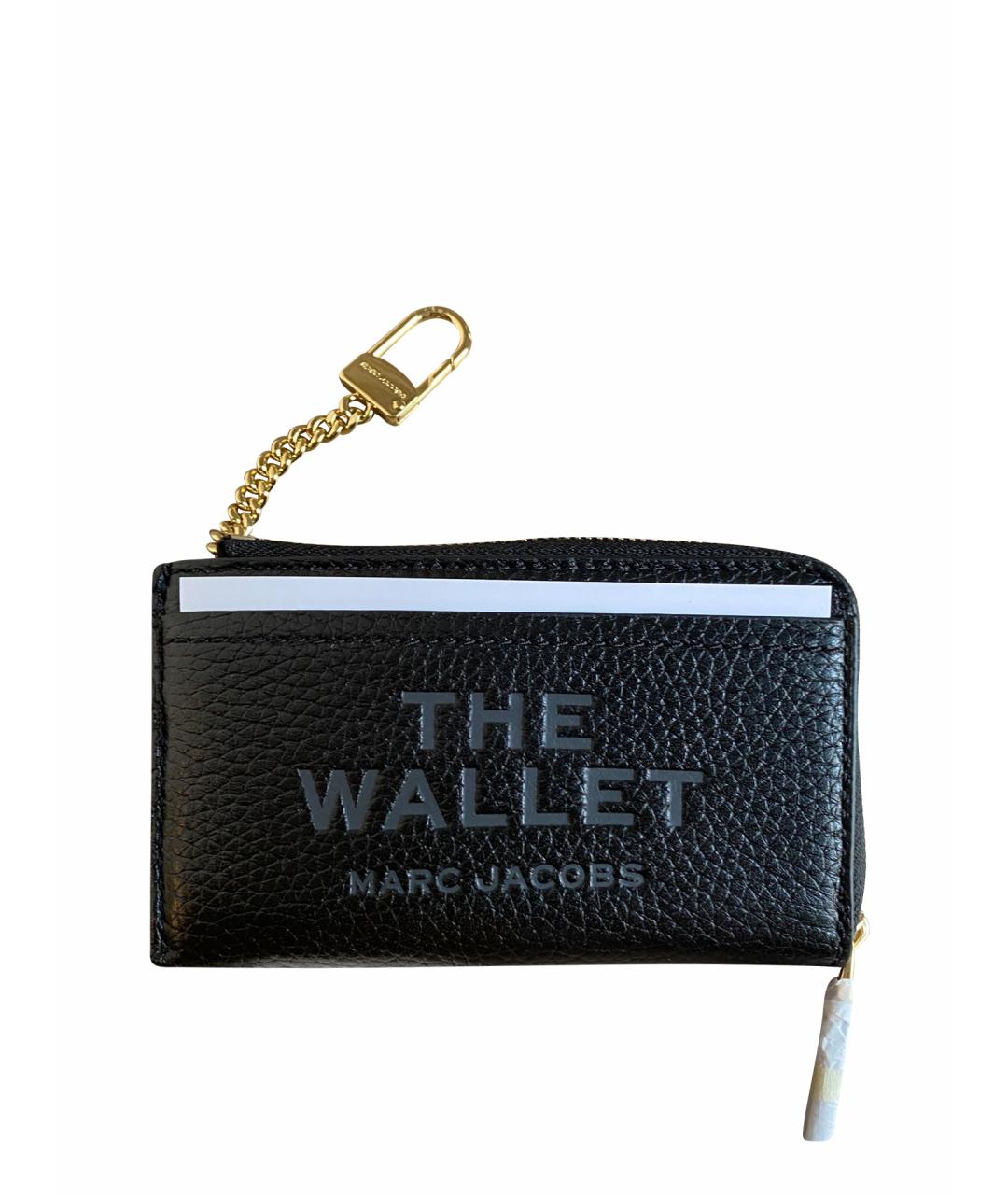 MARC JACOBS Черный кожаный кошелек, фото 1