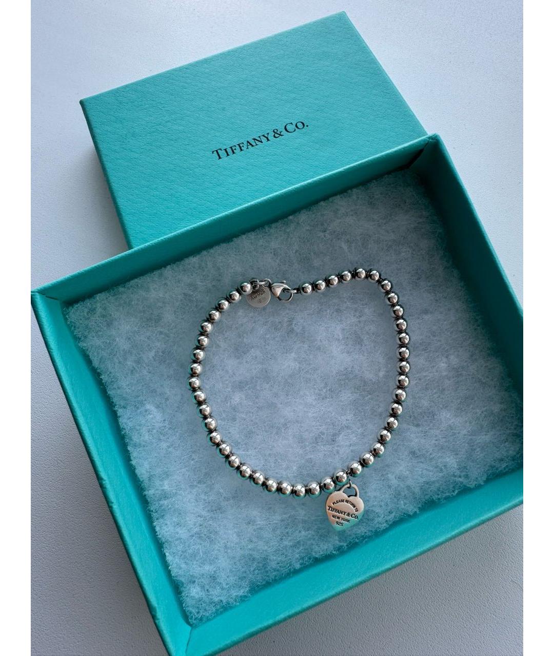 TIFFANY&CO Серебрянный серебряный браслет, фото 3