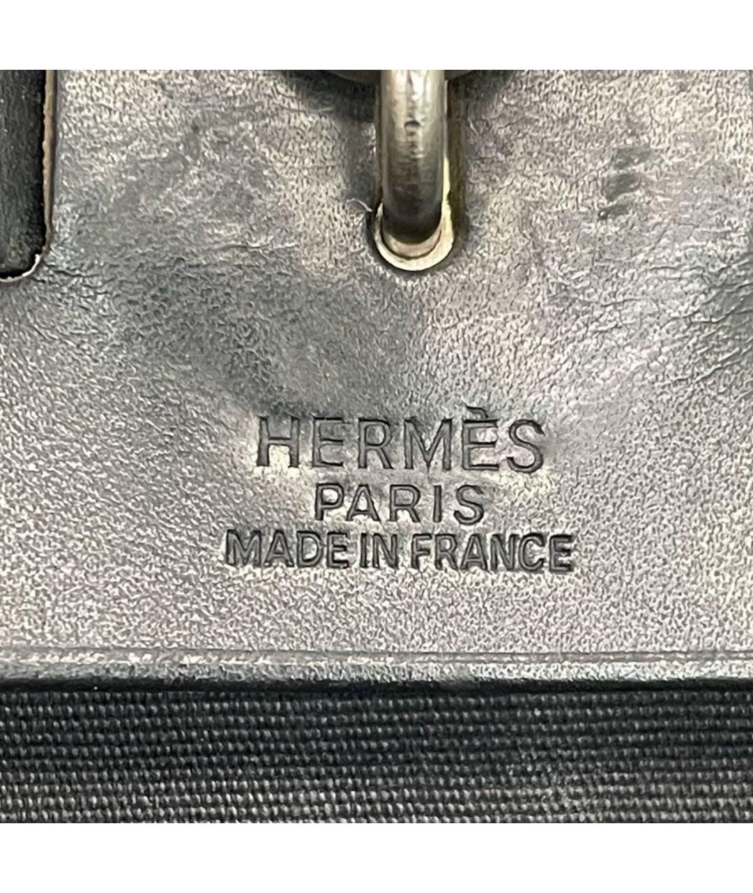 HERMES Черная кожаная сумка с короткими ручками, фото 4