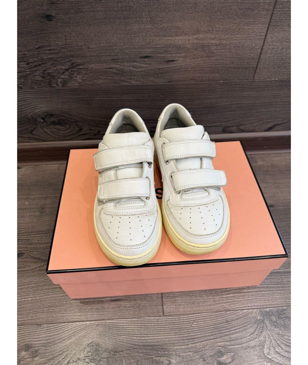 ACNE STUDIOS Белые кожаные кеды, фото 2