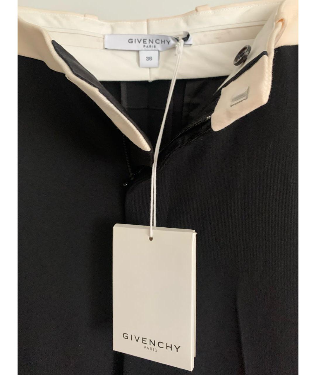 GIVENCHY Черные вискозные прямые брюки, фото 3