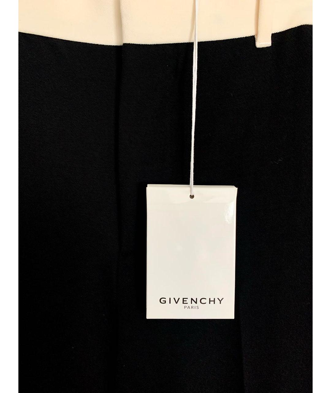 GIVENCHY Черные вискозные прямые брюки, фото 4