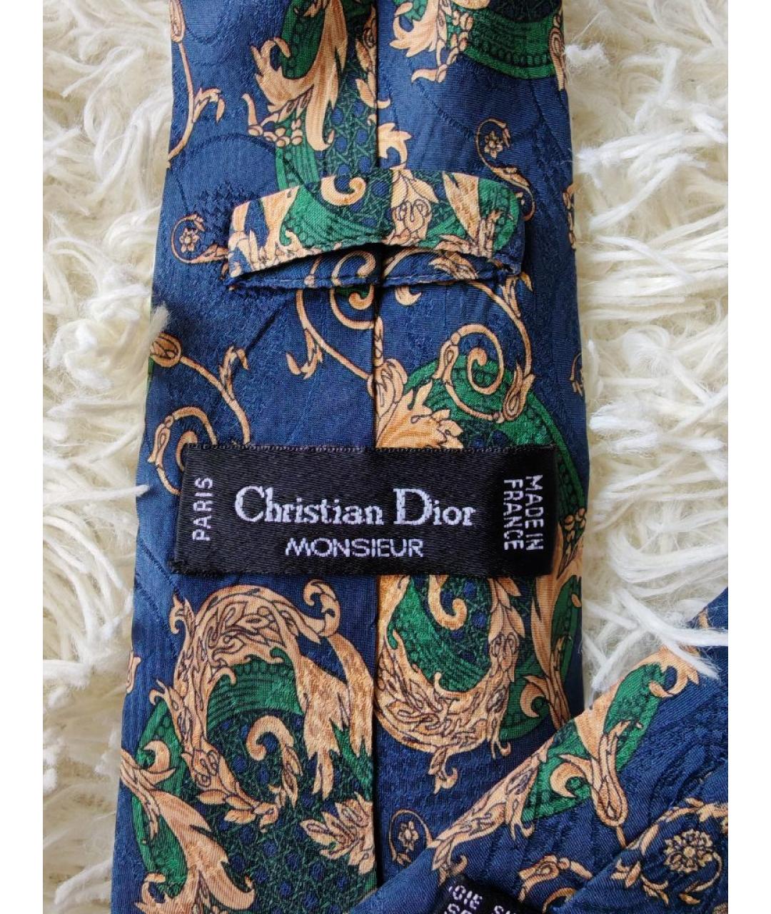 CHRISTIAN DIOR Мульти шелковый галстук, фото 4