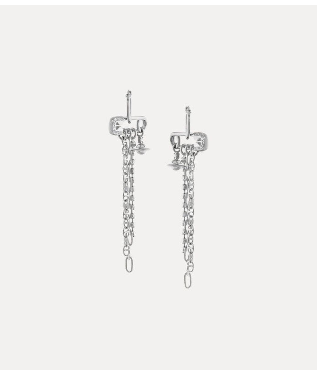 VIVIENNE WESTWOOD Серебряные латунные серьги, фото 3