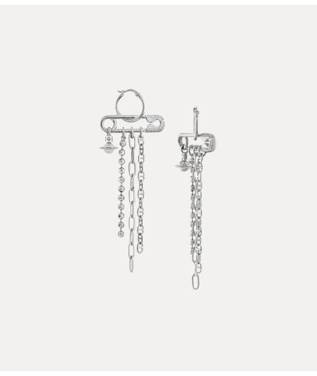 VIVIENNE WESTWOOD Серебряные латунные серьги, фото 2