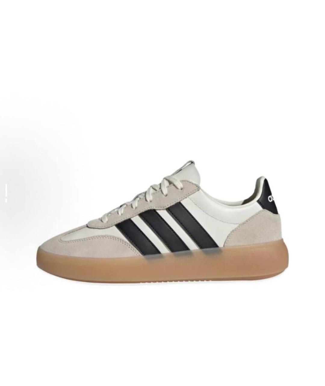 ADIDAS Бежевые кожаные кроссовки, фото 2