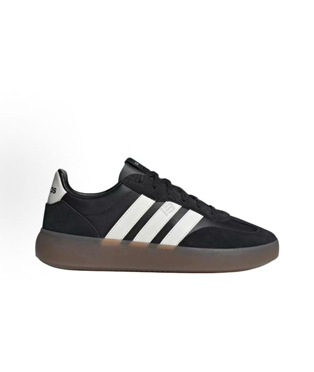ADIDAS Черные кожаные кроссовки, фото 5