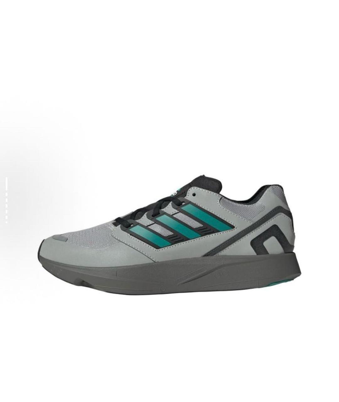 ADIDAS Серые текстильные кроссовки, фото 3