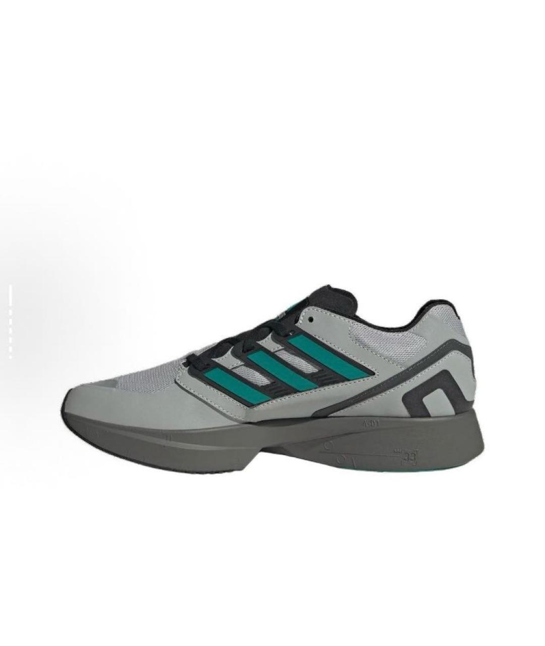 ADIDAS Серые текстильные кроссовки, фото 4