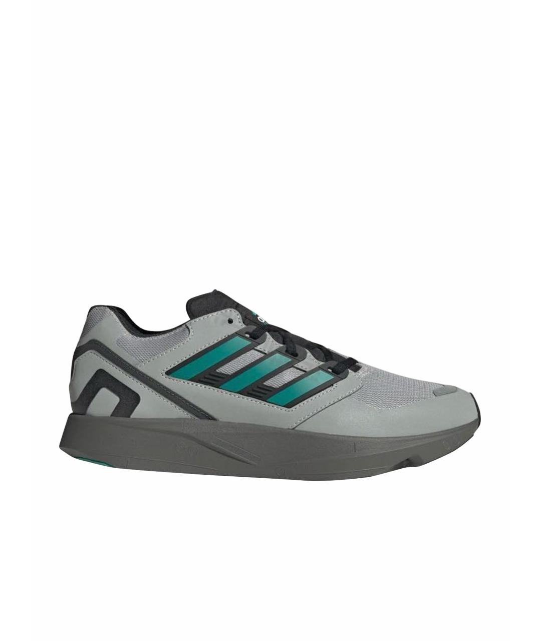 ADIDAS Серые текстильные кроссовки, фото 1