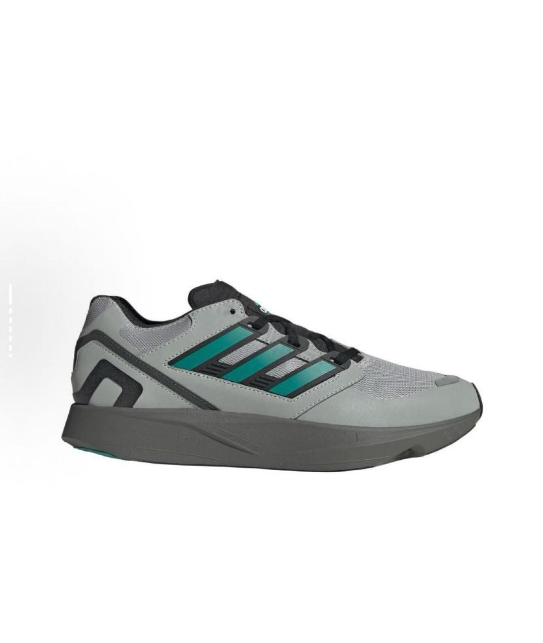 ADIDAS Серые текстильные кроссовки, фото 9