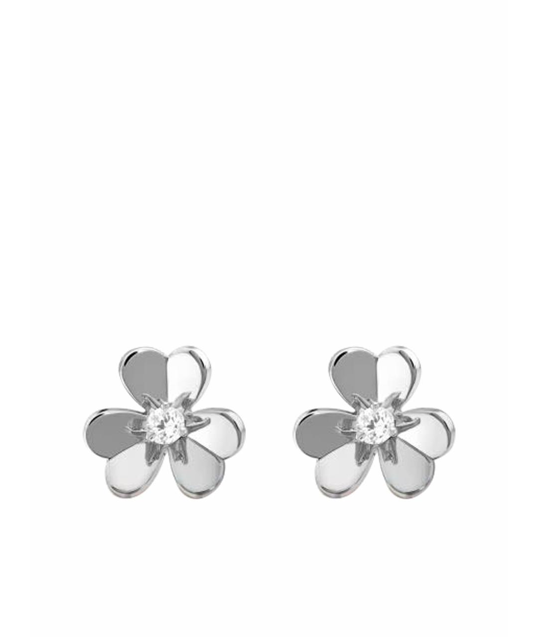 VAN CLEEF & ARPELS Серебряные серьги из белого золота, фото 1