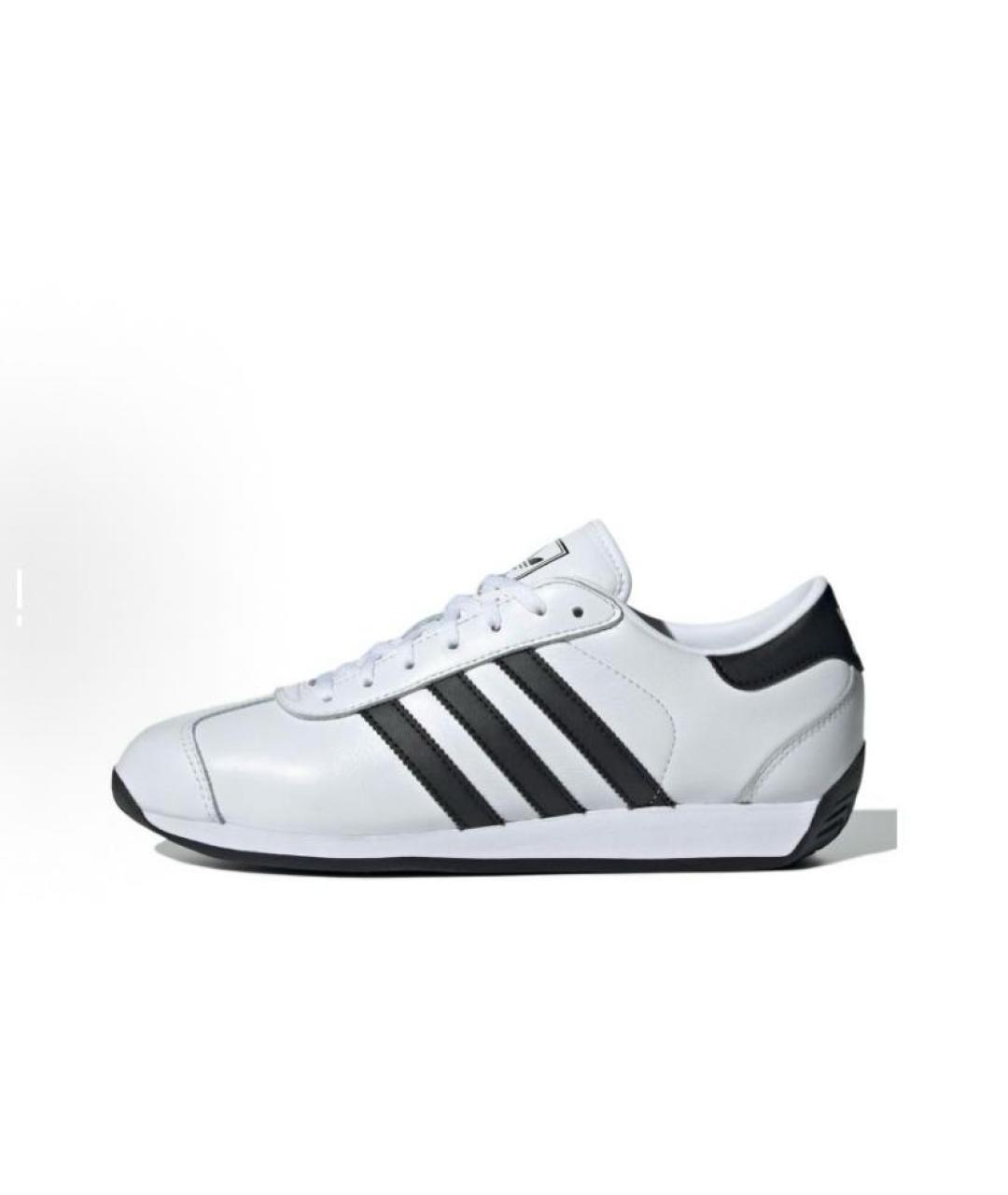 ADIDAS Белые кожаные кроссовки, фото 3