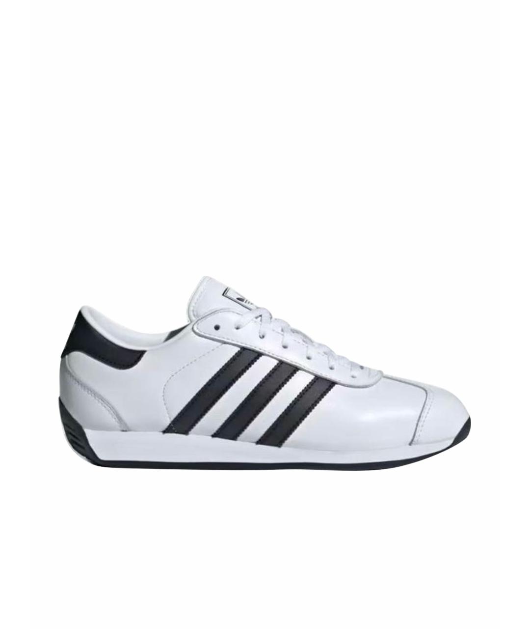 ADIDAS Белые кожаные кроссовки, фото 1