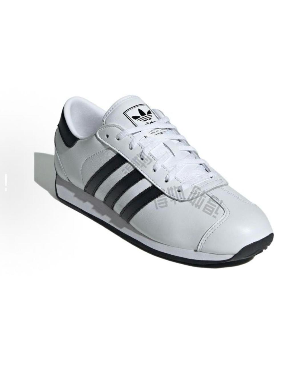ADIDAS Белые кожаные кроссовки, фото 4