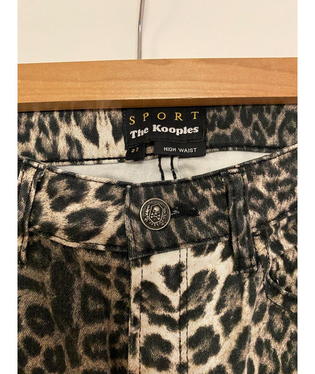 THE KOOPLES Коричневые хлопковые прямые джинсы, фото 3