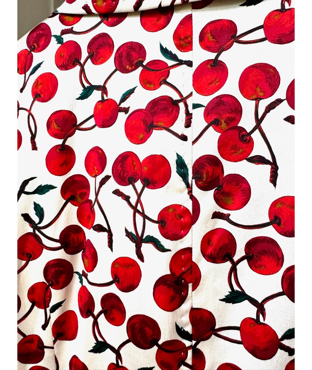 DOLCE&GABBANA Белое шелковое пальто, фото 6