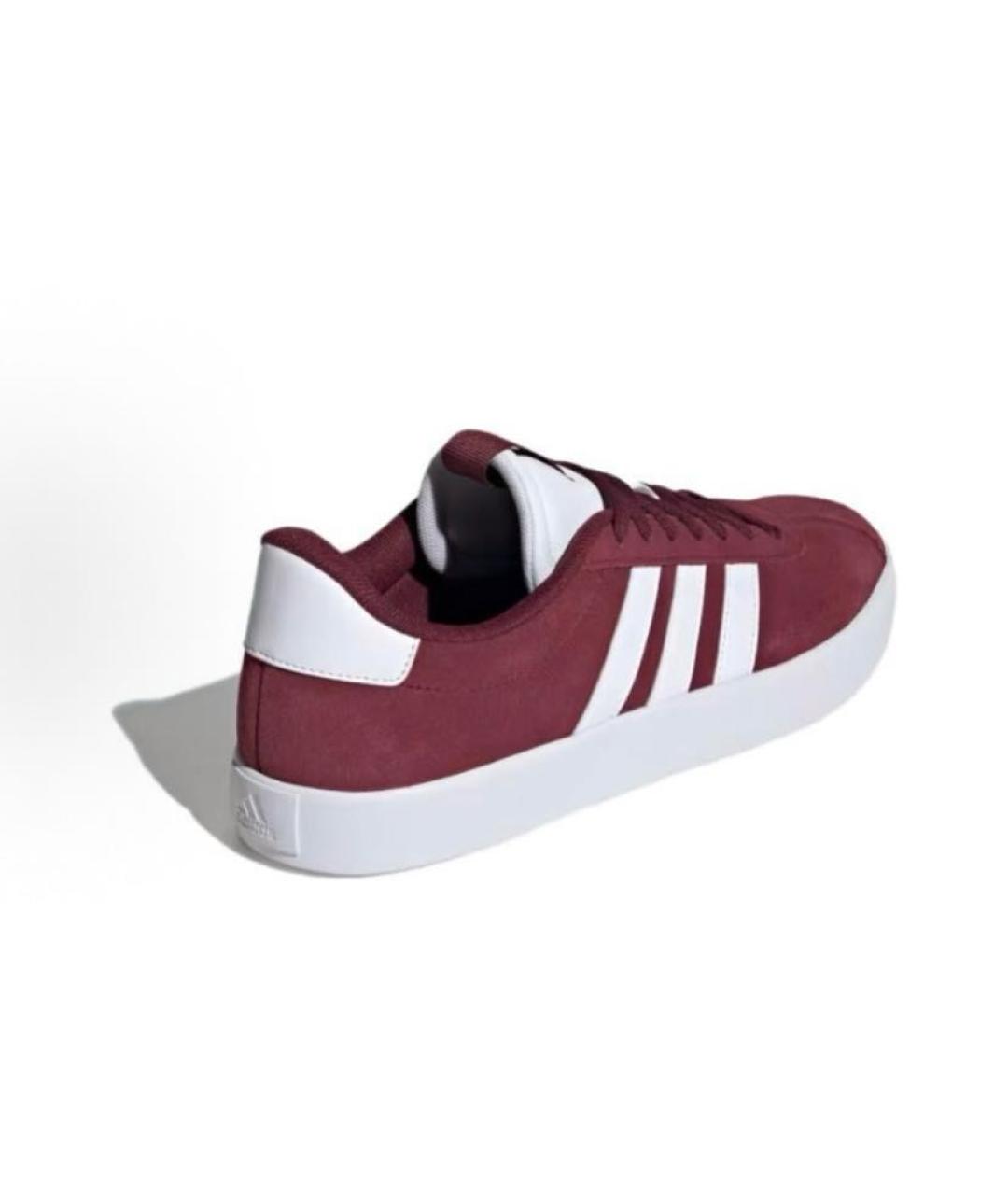ADIDAS Бордовые замшевые кроссовки, фото 5