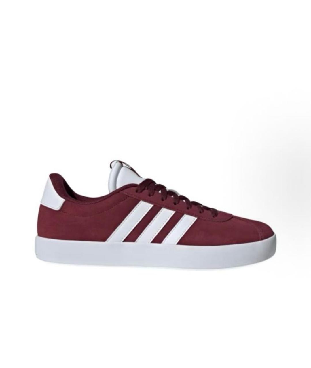 ADIDAS Бордовые замшевые кроссовки, фото 8