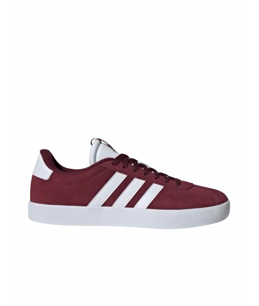 ADIDAS Бордовые замшевые кроссовки, фото 1