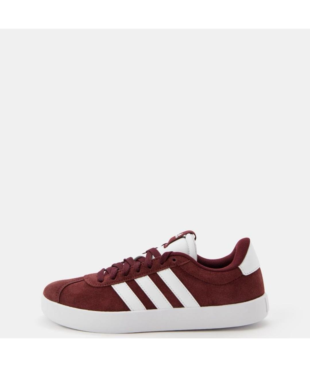ADIDAS Бордовые замшевые кроссовки, фото 2