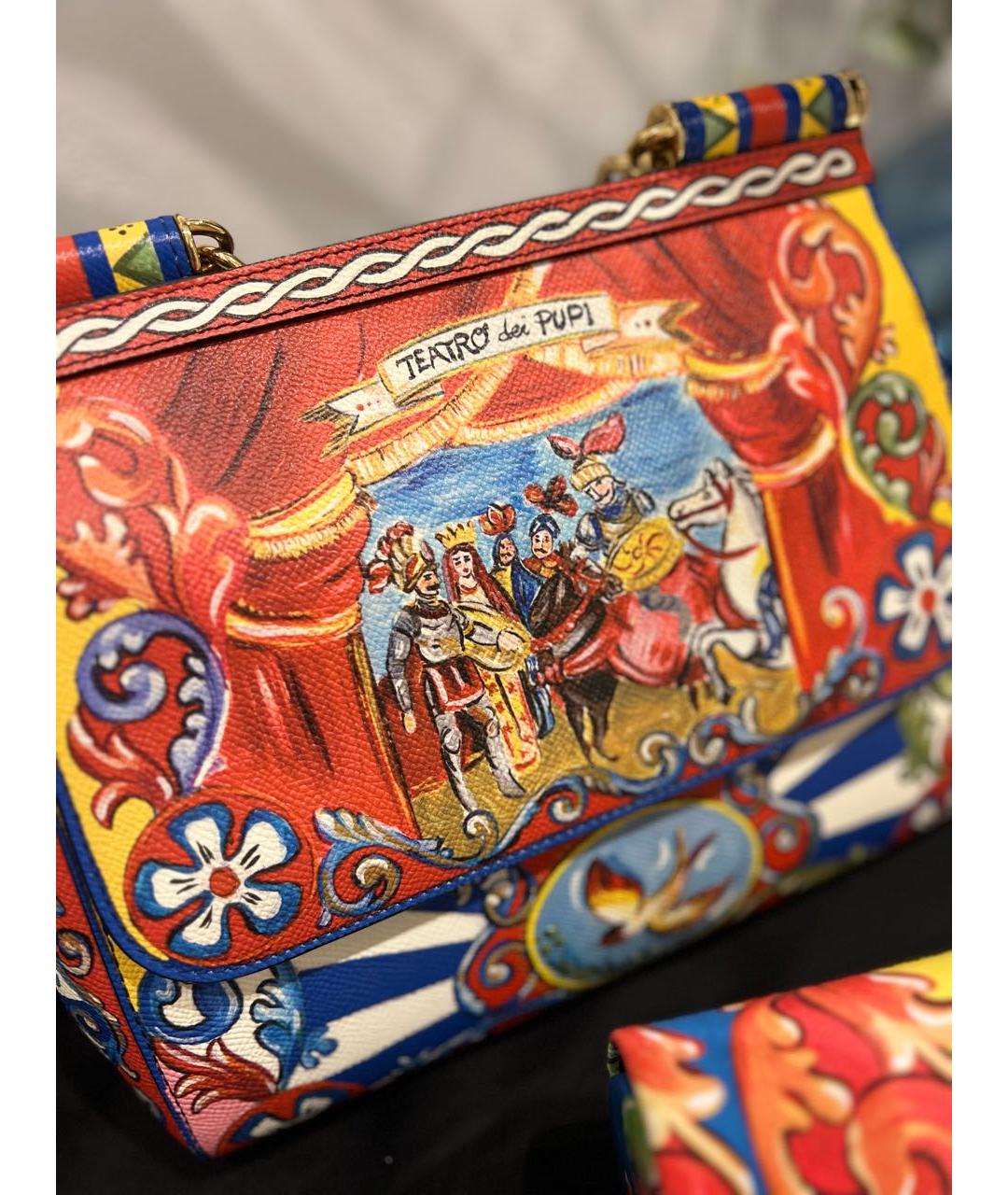 DOLCE&GABBANA Мульти кожаная сумка тоут, фото 2