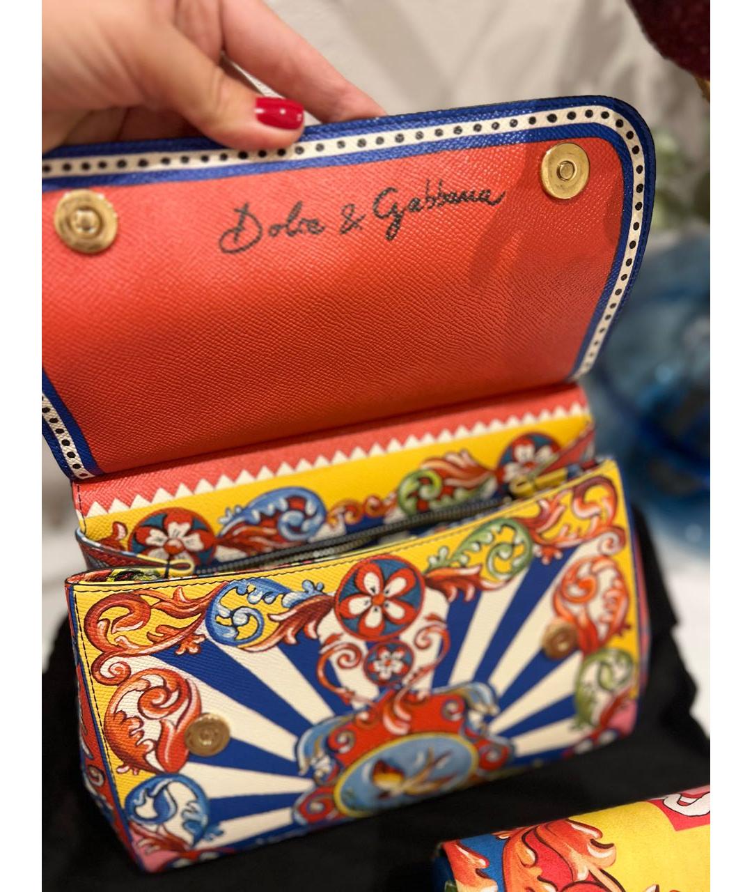 DOLCE&GABBANA Мульти кожаная сумка тоут, фото 4