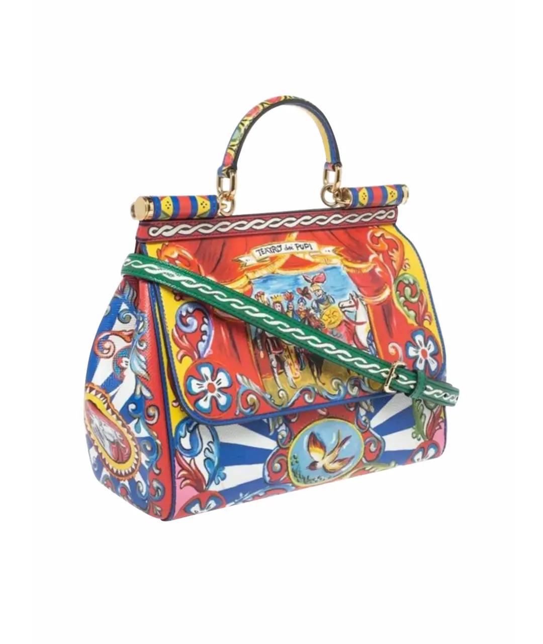 DOLCE&GABBANA Мульти кожаная сумка тоут, фото 1