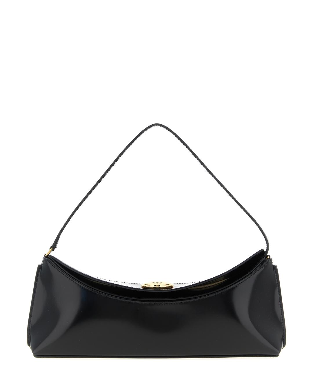 JACQUEMUS Черная кожаная сумка через плечо, фото 1