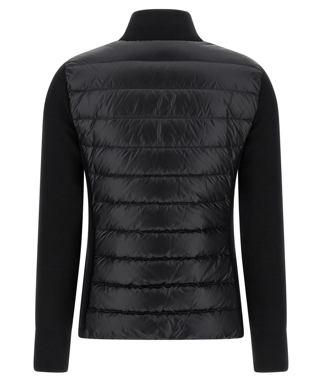 MONCLER Черный шерстяной кардиган, фото 2