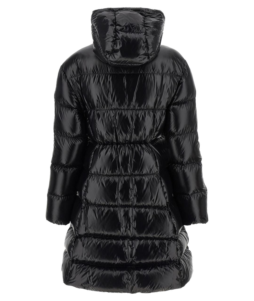 MONCLER Черный полиамидовый пуховик, фото 2