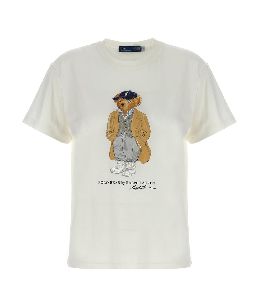 POLO RALPH LAUREN Белая хлопковая футболка, фото 1