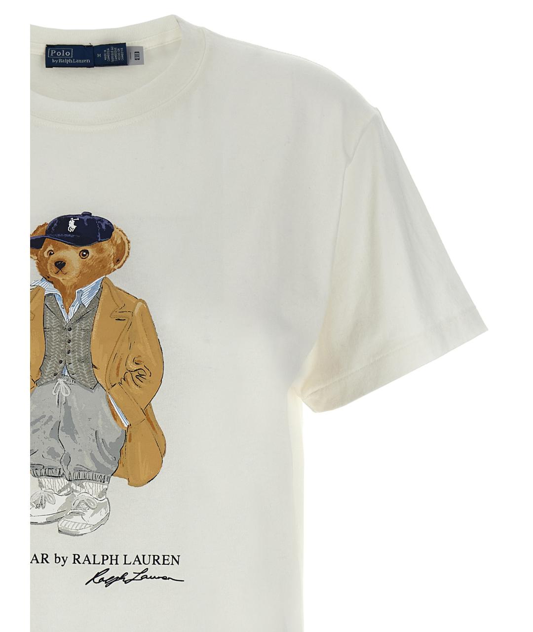 POLO RALPH LAUREN Белая хлопковая футболка, фото 3